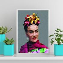 Quadro Frida Geométrico Colorido 45x34cm Quadro Frida Geométrico Colorido 45x34cm