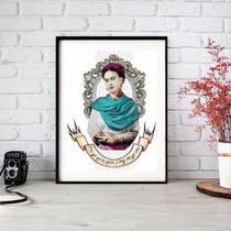 Quadro Frida Kahlo Old Style 60X48Cm Quadro Frida Kahlo Old Style 60X48Cm