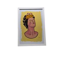Quadro Frida Primavera Amarela G - Cristovão Quadro Frida Primavera Amarela G - Cristovão