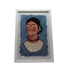Quadro Frida Primavera Azul G - Cristovão Quadro Frida Primavera Azul G - Cristovão