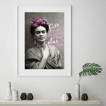 Quadro Frida Roxo E Preto- 60x48cm