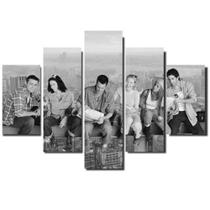Quadro Friends Moderno Lindo 5 Peças Mosaico Mdf6mm