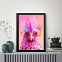 Quadro Galinha Humana - Óculos 45X34Cm