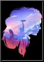 Quadro Game Arte Horizon Zero Dawn Moldura 42x29cm Quadro Game Arte Horizon Zero Dawn Moldura 42x29cm