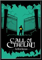 Quadro Game Call Of Cthulhu Arte Simplista Moldura 42x29cm