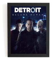 Quadro Game Detroit Become Human Arte Poster Moldurado