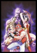 Quadro Game Fatal Fury Arte Moldura 42x29cm