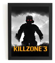 Quadro Game Killzone 3 Arte Simplista Poster Moldurado