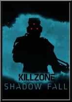 Quadro Game Killzone Shadow Fall Minimalista Moldura 42x29cm