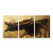 Quadro Game Of Thrones Dragão Daenerys Mosaico