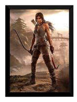Quadro Game Tomb Raider Arte Poster Moldurado