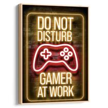 Quadro Gamer - Aviso de Não Perturbe