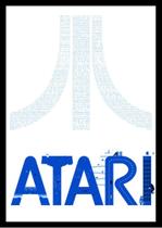 Quadro Games Atari Vintage Retro Arte Moldura 42x29cm