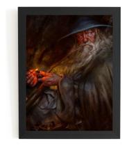 Quadro Gandalf Tolkien Fantasy Arte De Matthew