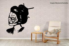 Quadro Garota Caveira 35x29 Decorativo Vazado Quarto MDF 3mm