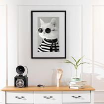 Quadro Gatinho Fashion- 60X48Cm Quadro Gatinho Fashion- 60X48Cm