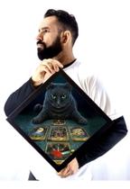Quadro Gato De Bruxa Wicca Arte Cartas Tarot
