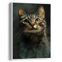 Quadro Gato dos Mistérios da Noite Silenciosa
