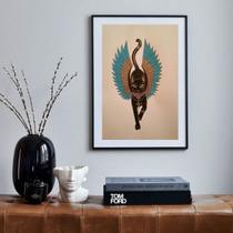 Quadro Gato Egípcio Bastet - 60x48cm Quadro Gato Egípcio Bastet - 60x48cm