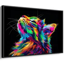Quadro Gato em Cores do Sonho Celestial