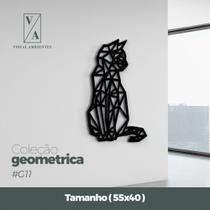 Quadro Gato Sentado Geométrico G11