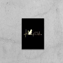 Quadro Gato Sinal Vital 45x34cm - com vidro Quadro Gato Sinal Vital 45x34cm - com vidro