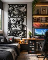 Quadro Geek Anime Mdf Vazado 90cm Decoração Corte A Laser Naruto, One Peace, Gragon Ball Quadro Geek Anime Mdf Vazado 90cm Decoração Corte A Laser Naruto, One Peace, Gragon Ball