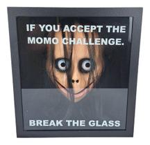 Quadro Geek Decorativo Boneca Momo Challenge Coleção Vermelho Vermelho Quadro Geek Decorativo Boneca Momo Challenge Coleção Vermelho Vermelho