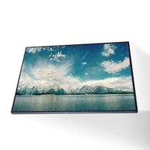 Quadro Geleira Céu Azul Canvas Com Vidro