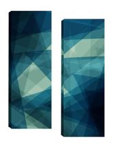 Quadro geometrico azul marinho par 20x60 Atelier Valverde