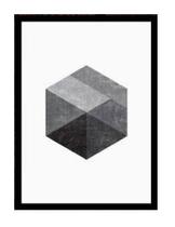 Quadro geometrico com moldura preta e vidro anti reflexo Quadro geometrico com moldura preta e vidro anti reflexo