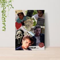 Quadro Ghost Face Panico Terror A4 Placa MDF 08