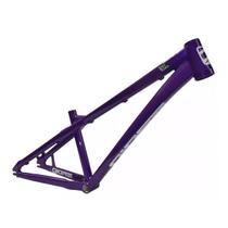 Quadro gios br dirt jump aro 26 alumínio roxo / branco