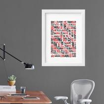 Quadro Gírias São Paulo - 60X48Cm Quadro Gírias São Paulo - 60X48Cm