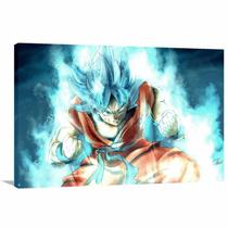 Quadro Goku Dragon Ball decorativo com Tela em Tecido