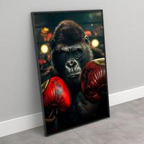 Quadro Gorila Do Boxe - 70x50cm Quadro Gorila Do Boxe - 70x50cm