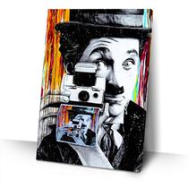 Quadro Grande Charles Chaplin Sala Nicho Quarto Hall Moderno