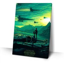 Quadro Grande Star Wars Despertar da Força III Verde Cimena