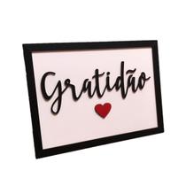 Quadro Gratidão Decorativo de MDF