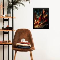 Quadro Gravura Pomba Gira Cigana - Ritual 24X18Cm - Vidro