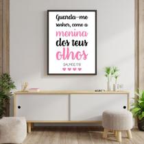 Quadro Guarda-me Senhor - Salmo17:8 33x24cm - com vidro Quadro Guarda-me Senhor - Salmo17:8 33x24cm - com vidro