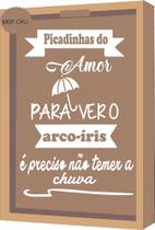 Quadro Guardar Injeções Picadinhas De Amor 32x22cm Quadro Guardar Injeções Picadinhas De Amor 32x22cm