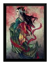 Quadro Gueisha Arte Oriental Poster Moldurado Quadro Gueisha Arte Oriental Poster Moldurado