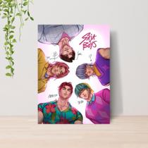 Quadro Guerreiras do Kpop Saja Boys A4 Placa MDF 005
