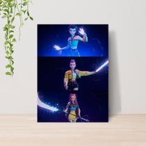 Quadro Guerreiras do Kpop Saja Boys A4 Placa MDF 006