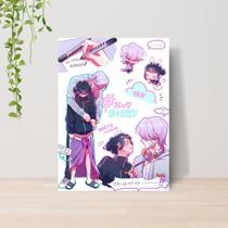 Quadro Guerreiras do Kpop Saja Boys A4 Placa MDF 014 Quadro Guerreiras do Kpop Saja Boys A4 Placa MDF 014