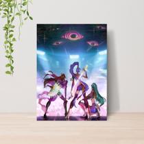 Quadro Guerreiras do Kpop Saja Boys A4 Placa MDF 016