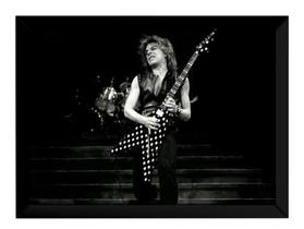 Quadro Guitarrista Randy Rhoads Foto Poster Moldurado