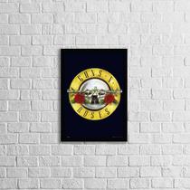 Quadro Guns N' Roses 33x24cm - com vidro - Quadros On-line