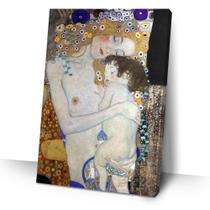 Quadro Gustav Klimt Mãe e Filho 40x60 Sala Quarto Decorativo